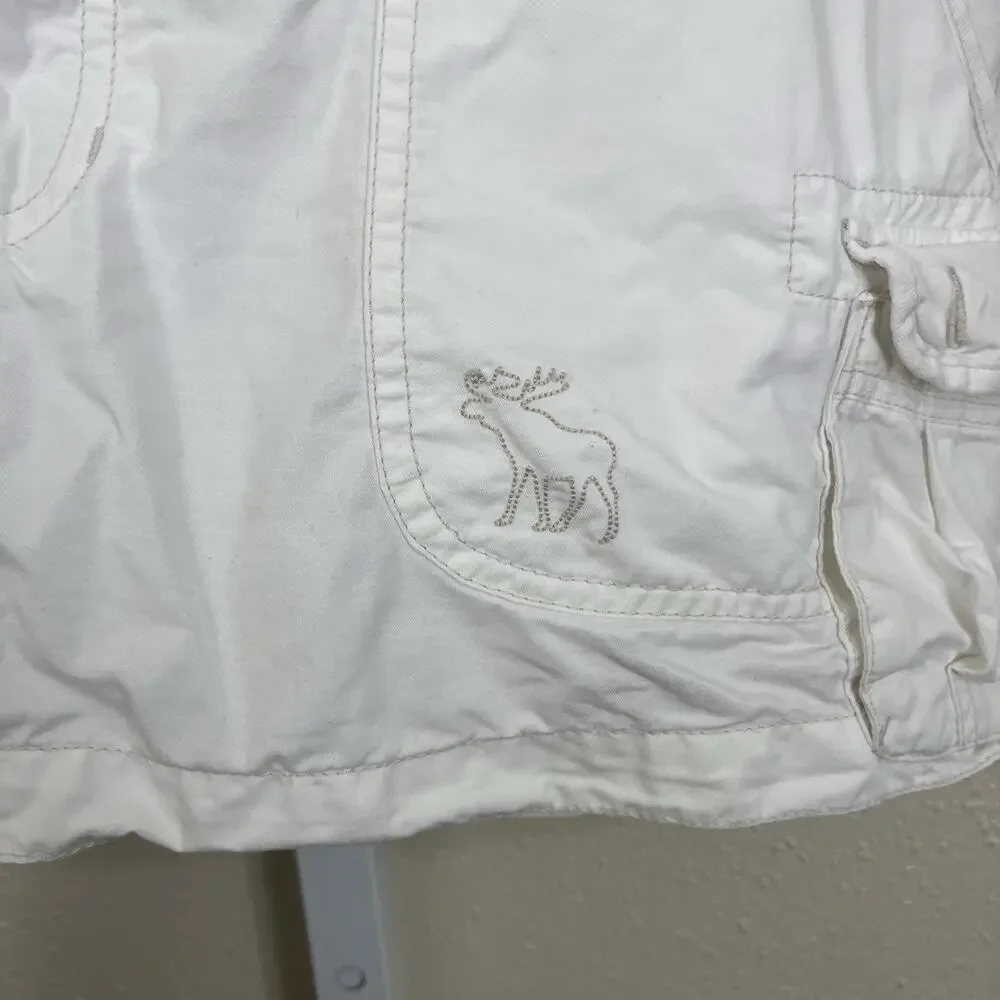 Abercrombie & Fitch Vintage Y2K Mini Cargo Shorts Womens 10 Utility